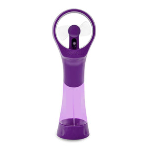 Purple O2 Cool handheld misting fan