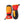 Hestra orange and red winter mittens with black palm and wrist strap