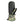 Seirus camouflage pattern mitten with black leather palm and adjustable wrist strap