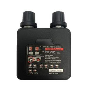 California Heat wireless heat controller with dual knobs and LED display settings