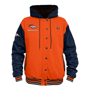 ActionHeat Denver Broncos 5V Battery Heated Varsity Jacket