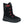 Black waterproof winter boot with red accents and lace up closure