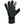 Glacier Glove black textured neoprene glove with a tan index finger tip and wrist strap