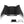 Shoei helmet chin curtain accessory in black and white