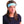 Woman wearing a light blue Miracool cooling headband