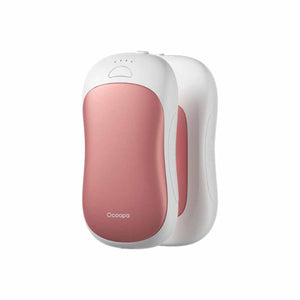 Ocoopa rechargeable hand warmer in rose gold and white