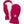 Hestra pink insulated mittens with white leather palms