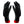 Glovii black heated gloves with red wrist cuffs and power buttons