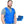Man wearing a blue Polar Products cooling vest with two cooling packs displayed next to him