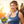 Woman wearing an Ontel white wearable neck fan
