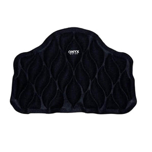 Black Onyx Cool orthopedic seat cushion with a textured wave pattern