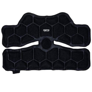 Black Onyx Ortho hexagonal pattern knee brace pad