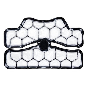 Black and white hexagonal gel ice pack for neck or joint support