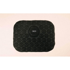 Black Onyx Cool rectangular cooling mat with circular pattern