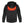 ActionHeat black hooded puffer jacket with glowing red heating element graphic on the back