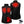 ActionHeat black vest showing heating element placement dimensions and battery pack