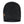 Black ribbed ActionHeat beanie with a brown logo patch