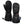 Pair of black ActionHeat heated mittens with battery pack and adjustable wrist strap