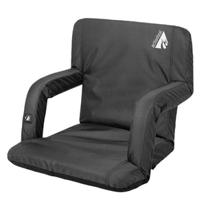 ActionHeat black portable stadium seat with armrests