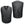 Front and back view of a black ActionHeat heated vest