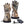 ActionHeat camouflage heated gloves with two battery packs and a charging cable