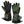 ActionHeat green and black heated gloves with battery pack in pocket