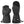 ActionHeat black heated fingerless gloves with mitten covers
