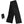 Black fleece scarf with an attached battery pack and power button