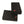 Two black rectangular battery packs with red push buttons
