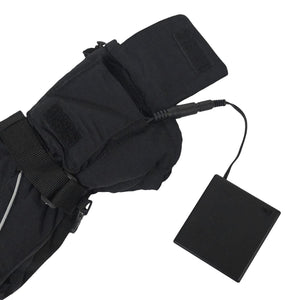 ActionHeat black heated glove with battery pack connected by cable