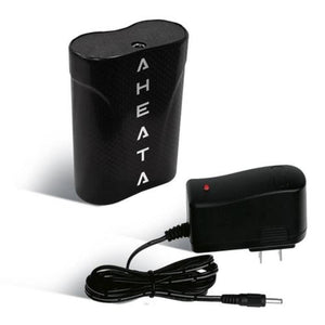 AHEATA black rechargeable battery pack and wall power adapter with charging cable