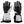 Aheata black and white heated ski gloves with battery pack and power button