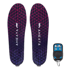 Aheata heated insoles with a geometric pattern and remote control