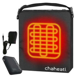 Chaheati portable heated seat cushion with battery pack and wall charger