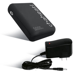 Chaheati 5000mAh power bank with wall charger and power cable