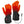 Gerbing black heated gloves with visible glowing orange heating elements