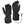 Pair of black Gerbing heated gloves with power cable