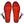 Gerbing heated insoles with black and orange patterned surface and power cables
