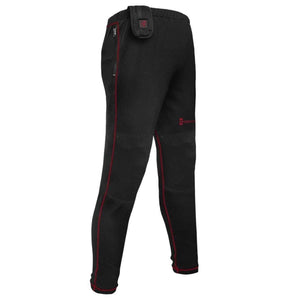 Gerbing black heated pants with red stitching