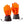 Gerbing heated gloves with visible glowing orange heating elements