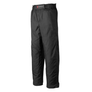 Gerbing black waterproof motorcycle overpants with elastic waistband