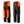 Gerbing heated pants showing front and back views with highlighted heating zones