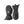 Pair of black Hestra mittens with adjustable wrist straps and pull tabs