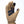 Outdoor Research tan glove with dark blue palm reinforcement and fingertip patches
