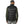 Back view of a man wearing an Outdoor Research black quilted puffer vest over a green long sleeve shirt