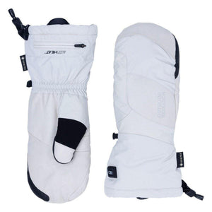 Outdoor Research white Gore-Tex heated mittens