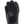 Black leather glove with reinforced thumb and finger panels