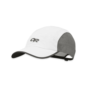 Outdoor Research white and grey mesh running cap