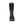Dryshod black rubber boot with pink trim and pink patterned sole
