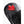 Auclair black leather glove with red embroidered maple leaf detail